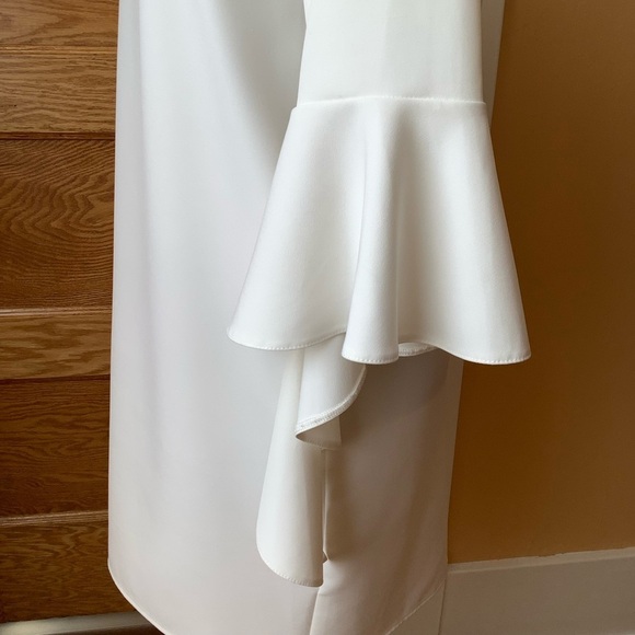 MISS SELFRIDGE Ivory Statement Sleeve Dress Size 6 - Picture 9 of 13